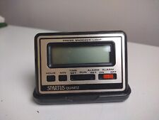 Spartus Quartz Travel Alarm Clock Pocket Size 2in Travel Hack Vintage 80s Prop picture