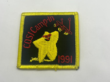 Vintage 1991 Girl Scout COSI Science Musuem Camp-In Patch Columbus, OH picture