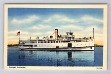 Steamer Nantucket, Ships, Transportation, Antique Vintage Souvenir Postcard picture