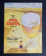 Vintage 1959 Carling’s Black Label Beer Print Ad picture