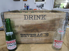24 LAKEVIEW SODA BOTTLES WEBSTER MA Lake Chaubunagungamaug w/Wooden Crate picture