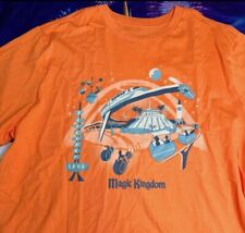 Disney Parks 2024 Tomorrowland T-shirt Magic Kingdom Orange Size XL Brand New picture