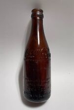 6 1/2 oz Amber Straight Side Coca Cola Bottle Indianapolis, Ind. Indiana picture