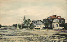 Hand Colored Postcard Residential Street Scene Anaheim CA Orange County picture