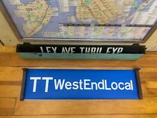 NY NYC SUBWAY ROLL SIGN TT WEST END LOCAL BROOKLYN MANHATTAN HARLEM SUNSET PARK picture