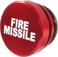 UNIVERSAL CAR FIRE MISSILE BUTTON Red Cigarette Cover Lighter Replacement picture