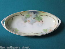 Royal Rudostadt oval vanity tray with white roses, SIGNED antique picture
