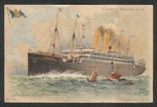 Hamburg-Amerika Linie on board steamer Amerika undivided back postcard 1907 picture