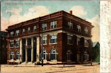 1907. PEORIA, ILL. CREVE COEUR CLUB. POSTCARD WA6 picture