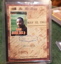 1/1 Martin Luther King JR card 2018 The Bar Pieces of the past parallel Historic picture