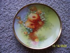 Beautiful Antique Coronet Porcelain Plate Limoges France Roses BMoeM Signed Andr picture