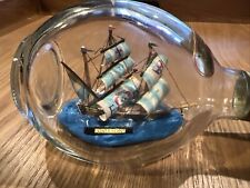Vintage Rare  Galleon Ship In A Bottle Made In England Stockton On Forest York picture