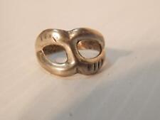 OLD PAWN NAVAJO INDIAN SANDCAST STERLING SILVER RING - sz 6 1/2 picture