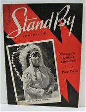 1937 Stand By Magazine Chief Clarence Taptuka WLS Radio Prairie Farmer Chicago picture
