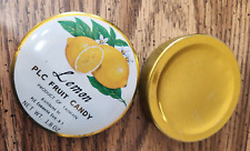 Vintage Candy Tin - Lemon PLC FRUIT CANDY - Product of Taiwan 1.8 oz. - Empty picture