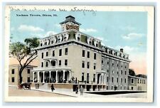1918 Scene at Nachusa Tavern, Dixon Illinois IL Posted Antique Postcard picture