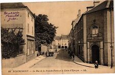 CPA REMIREMONT - La Rue de la Franche Pierre et la Caisse d'Epargne (184720) picture