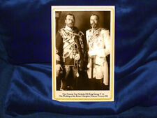 TZAR NICHOLAS II & KING GEORGE V Cousins1913 Cabinet Card Photograph Vintage RP picture