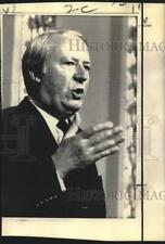 1973 Press Photo Britain's Prime Minister Edward Heath at news conference picture