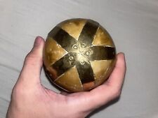 Antique Hand Made Camel Bone? Brass Ball picture