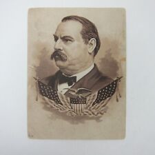 Grover Cleveland Portrait 1888 Presidential Election Campaign Print Antique RARE picture