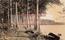 VT, Wells River, Vermont, RPPC, Halls Lake, Camp Farwell Dirt Road, Photo picture