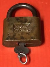 YALE JUNIOR Padlock ~ Brass Lock with Key. Made In USA picture
