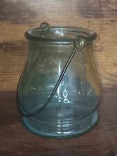 Vintage Blue Tinted Candle Holder picture