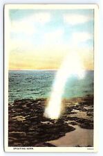 Postcard Spouting Horn Koloa Shore Geyser Hawaii Territory Honolulu Paper Co. picture