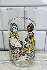 Holly Hobbie Glass Happy Talk Coca-Cola Vintage American Greetings 6” Limited ed picture