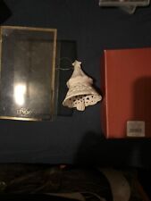 LENOX 2002 Our First Christmas Wedding Bells Christmas Holiday Ornament w/Box picture