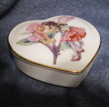 Reutter Porzellan Germany Flower Faries Collection Heart Trinket Box picture
