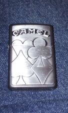 UNFIRED 1996 CAMEL POKER SUITS MIDNIGHT CHROME ZIPPO LIGHTER  picture