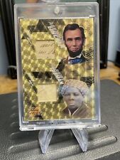 Pieces Of The Past Abraham Lincoln/ Harriet Tubman 1/1 Gold 🎩🇺🇸🔥 picture