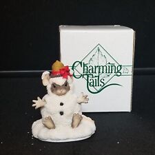 Vtg 1997 Charming Tails Figurine A One Mouse Open Sleigh Christmas Fitz & Floyd picture