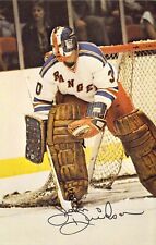 1970s John Davidson Hockey Goalie for New York Rangers Signed postcard L163 picture