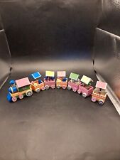 Cottontale Collection 7 piece Happy Easter Wood Train 2002 picture