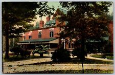 Postcard IN Logansport Indiana Rear View Administration Building Long Cliff IN03 picture