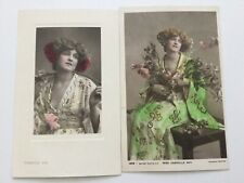 1906 ANTIQUE Rotary Photographics Miss Gabrielle Ray POSTCARD x 2 picture