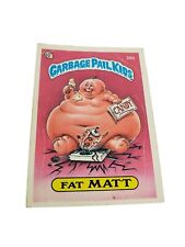 VTG 1985 Fat Matt # 26b Topps Garbage Pail kids GPK series 1 sticker card SN picture