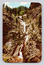 Postcard Colorado Springs CO Seven Falls Cheyenne Canon 1960 Posted Chrome picture