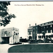 c1910s Winnipeg, Man Fort Garry Gate Manitoba Club Tom Jones Glace Postcard A166 picture