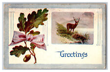 Postcard Greetings Deer By Lake picture