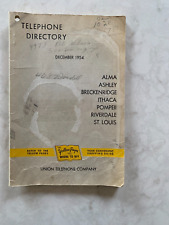Telephone Directory: Alma/Ithaca, Michigan & surrounding communities, Dec. 1954 picture