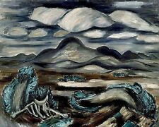 Dream-art Oil painting Marsden-Hartley-Landscape-and-Mountains impression canvas picture