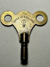 Vintage Popular Progress Brass Clock Winding Key #7 Made In England picture