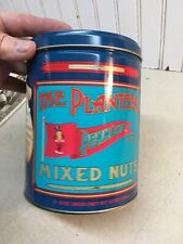 Vintage 1989 Planters Peanuts Limited Edition Mixed Nuts Tin Can - Empty -14 oz. picture