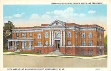Montgomery West Virginia 1930s Postcard Methodist Episcopal Church picture