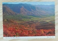 Postcard Cades Cove From Rich Mountain Autumn Fall Leaves Great Smoky Mts A3 picture