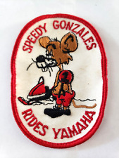 Vintage Speedy Gonzales Rides Yamaha Patch, Yamaha Motorcycle picture